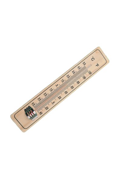 dalimag Thermometer Weather Made of Wood, Indoor, Wall Mount, 22 cm,