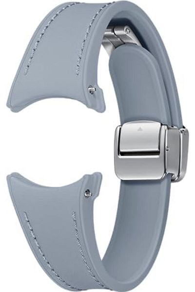 Samsung Galaxy Official D-Buckle Hybrid Eco-Leather Band (Slim, S/M) for Galaxy Watch, Blue