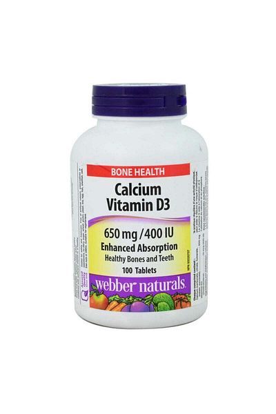 Bayer Webber Naturals CALCIUM+VIT.D TAB 100S