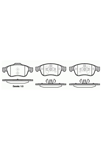 ON FREN DISK BALATA WVA 24538 24914 MEGANE III/FLUENCE