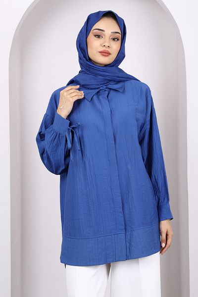 İmajButik Indigo Sleeve Laced Tunic
