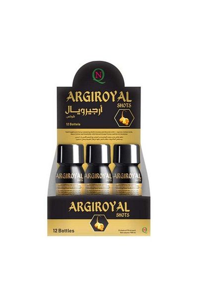 Noor Alqamar جرعات ArgiRoyal - تعزز الصحة الجنسية، وتزيد الرغبة والطاقة - 12 زجاجة