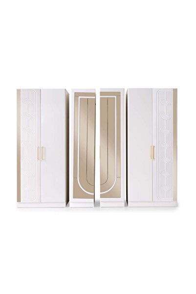 Avm 24 Kaliforniya 6 Kapaklı Gardırop %100 MDF |  Teslimat ve Kurulum