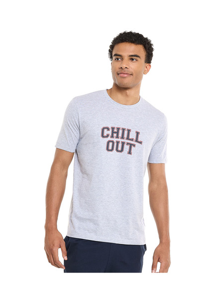 R&B Grey Melange MNW-SLEEPWEAR SETS-S-XXL