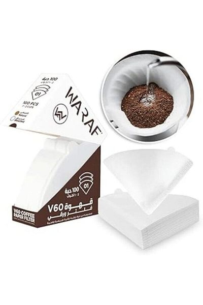 WARAF Japanese V60 Conical Coffee Filters, Size 01, 100 Filters