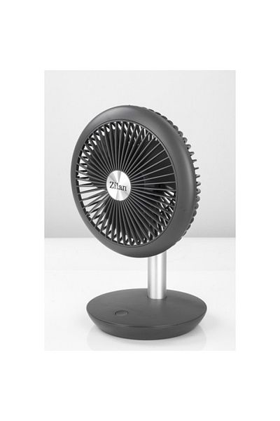 Zilan Ventilator portabil reîncărcabil, gri, încărcare USB, putere 5W, diametru 18 cm, 4 viteze ZLN 4000