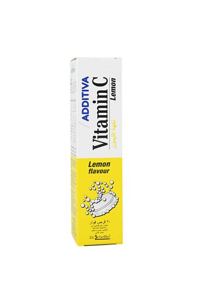 Bayer Additiva Vitamin C 1000mg Lemon Tabs 20S