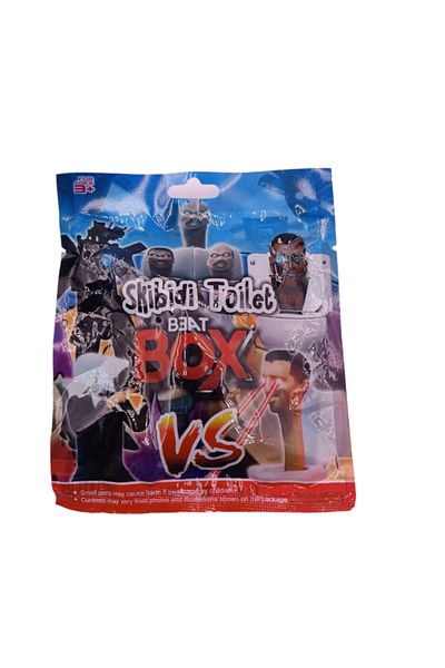 dalimag Skibidi Toilet Beat Box Envelope, with Figurine and Surprise Cards, 9 cm