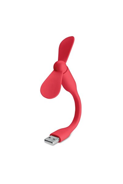 dalimag Ventilator USB, Flexibil, Silicon, Rosu, 9X1.5X14.5 CM,