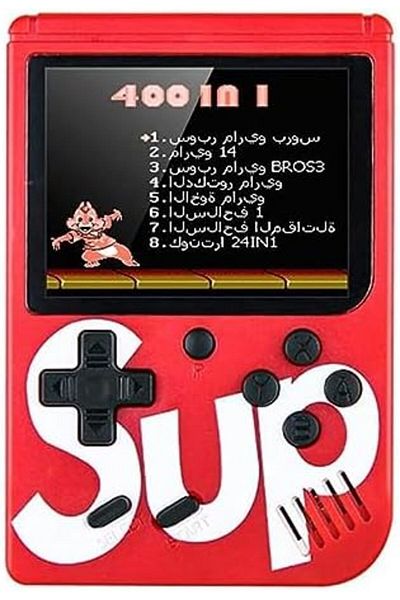 Yuwell YU WELL 400 in 1 SUP GAMEBOX Cl00 in 1 SUP GAMEBOX Classic Retro Gaming Console (Single Player, Red)