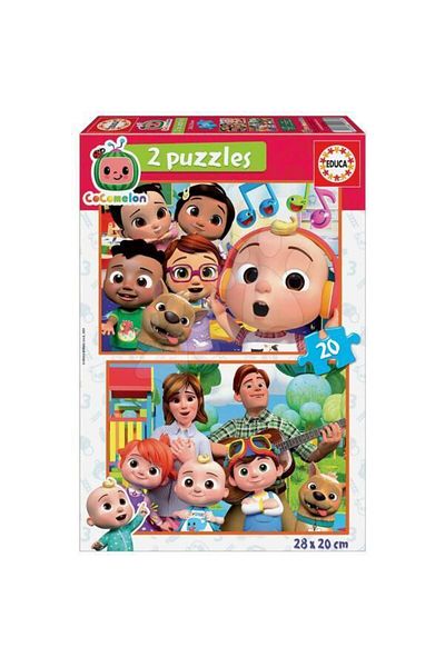 EDUCA 2 in 1 Puzzle, Educa, Cocomelon, 2x20 pieces, for kids aged 3-5