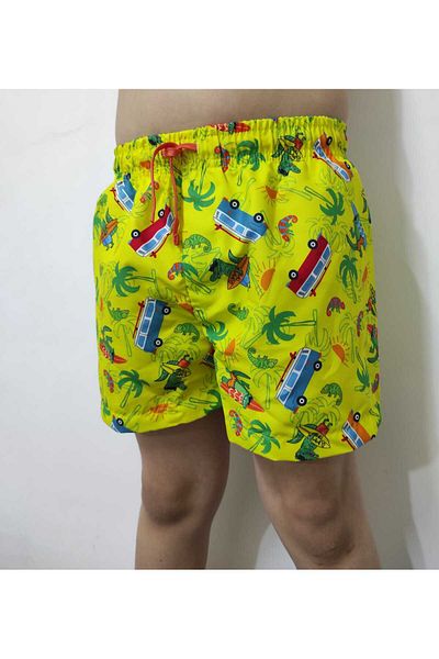 DÜVEN Pantaloni scurți de baie cu model pentru băieți - Pantaloni scurți de baie pentru copii