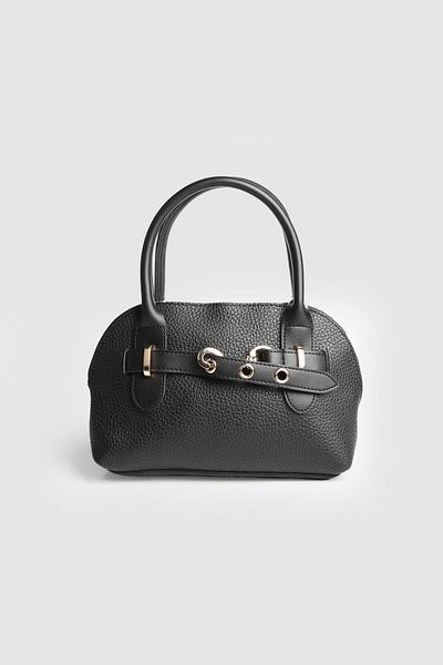 La La'Graccio Paris La'Graccio Paris Geantă de mână și crossbody pentru femei Seoul cu detaliu de centură, neagră