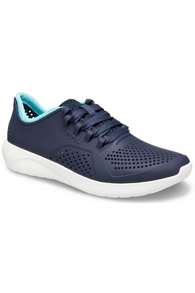 Crocs Pantofi sport Literide Pacer pentru femei, 39-40 EU - W9 US Albastru - Bleumarin/albastru glaciar