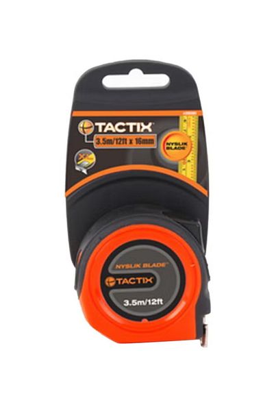 Tactix Tape Measure - 3.5 m (12 ft) x 16 mm, Multicolour 3.5meter