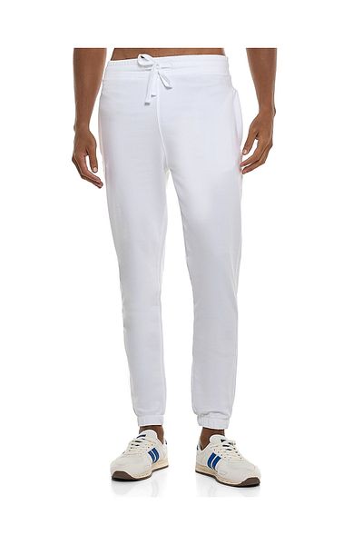 R&B White MCF-KNIT JOGGER-S-XXL
