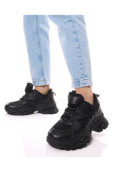 R&B Black LADIES SPORT SHOES 36-41