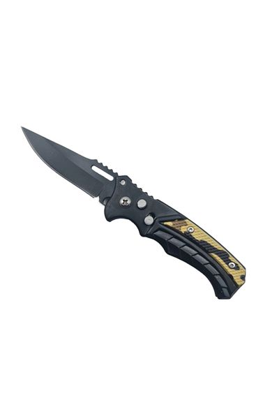 dalimag Briceag Deschidere a Lamei pe Buton, Sistem Prindere Curea, Model Scorpion, 16 cm, Negru,