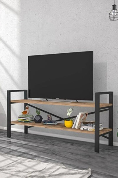 mormanya Arsmart Tv Sehpası Raflı Tv Ünitesi Metal Kitaplıklı Televizyon Sehp...