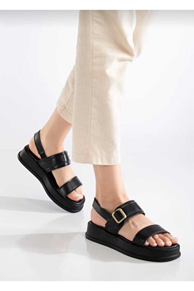 Dubais Shoes Pantofi de damă, cu curele duble, cu cataramă laterală, sandale ...