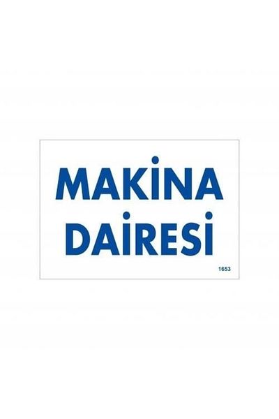 PRATİKOBA Machine Circle Warning Sign 17.5x25 CODE:1653