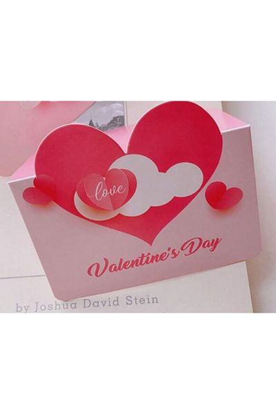 saratremo Valentine's Day Greeting Card - Cutout Model, Romantic Design