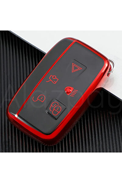 Alazpay Husă pentru chei din TPU lucios pentru Land Rover Range Rover Sport E...