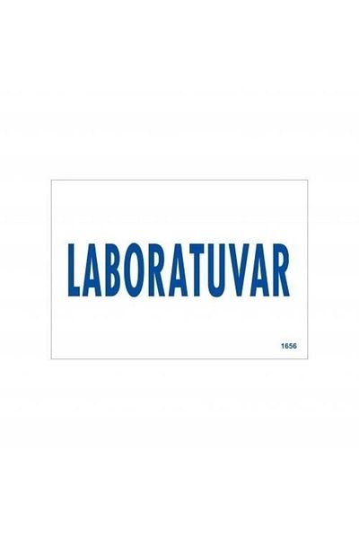 PRATİKOBA Laboratory Warning Sign 17.5x25 CODE:1656