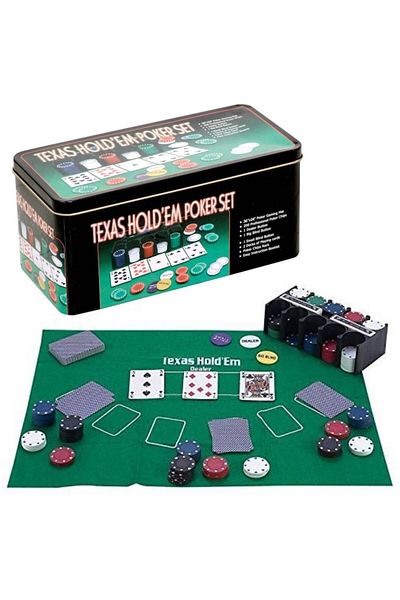 Almarox Set Poker Texas 200, jetoane și cărți