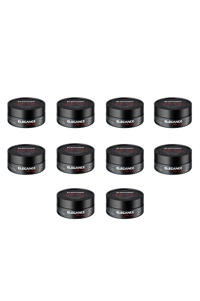Elegance E-Series Fiber Wax 140ml (Pack of 10) – Strong Hold, Texturizing, Clear Formula