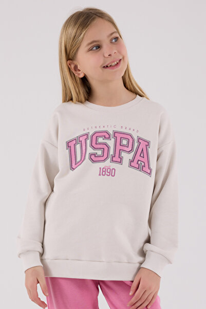 U.S. Polo Assn. Lisanslı Kız Çocuk Alt Üst 2 Parça Eşofman Takımı