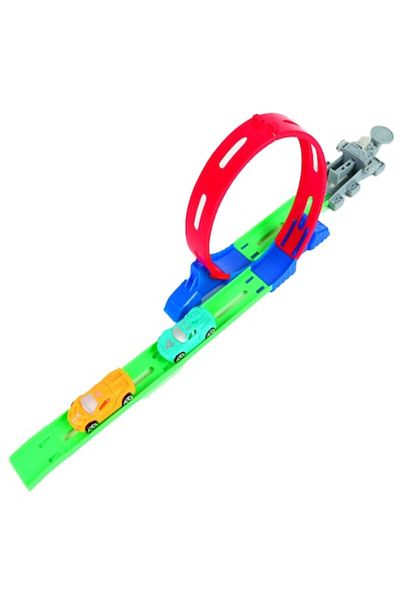 dalimag Set de pista de curse Hot Wheels 360, Constructor DIY, Set de masini de jucarie pentru Hotwheels Eje