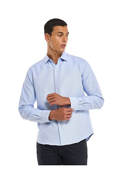 R&B Sky Blue MBF-LS-SHIRT-S-XXL