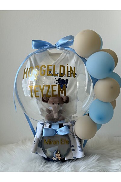 Baloonwonders Hoşgeldin Erkek bebek konsept
