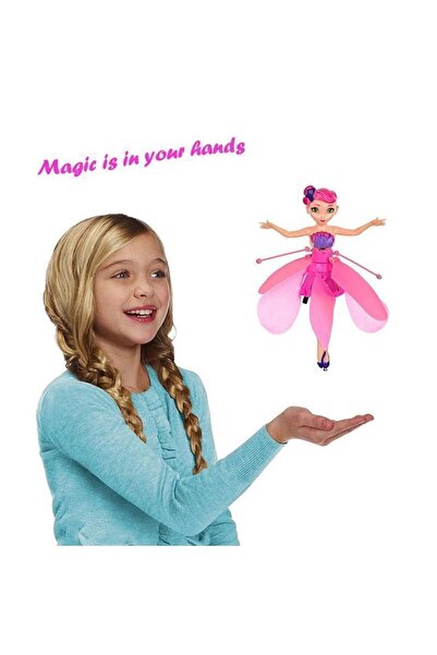 Nebunici Flying fairy doll with control sensor, for children, pink, 20 x 12 cm