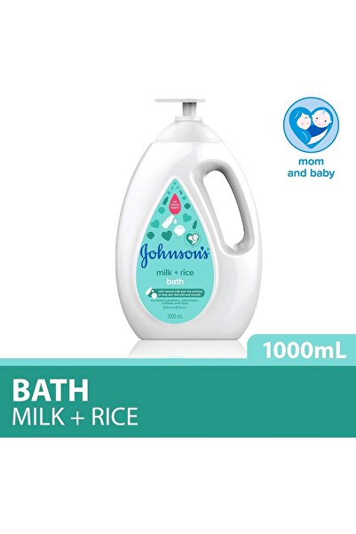 Johnson & Johnson Johnson's Baby Milk + Rice Bath | No parabens, Sulphates, Phylates, Dyes | 1000 ml