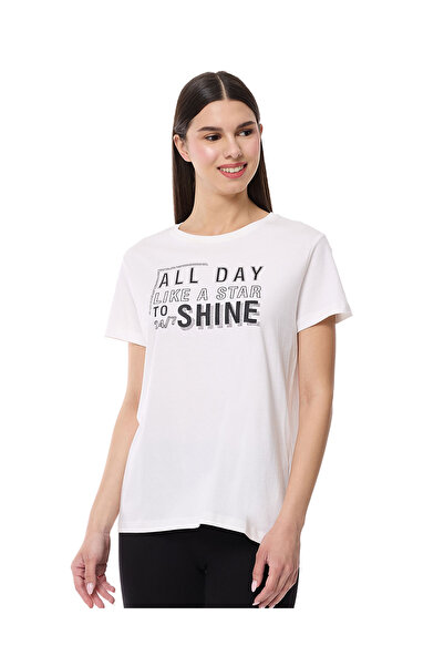 R&B تي شيرت عاجي برقبة دائرية من WB مقاس 8-18