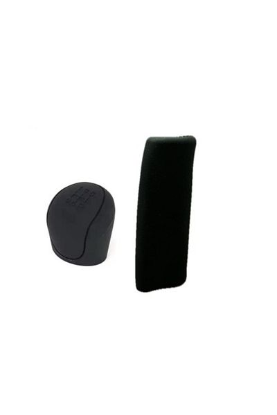 Universala Gear shift knob cover set, manual transmission, 5 speeds, black color