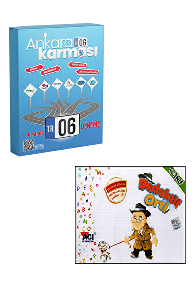 Mavi Boncuk 4.Sınıf Ankara Karması 6'Lı Genel Deneme + Dedektif Orti 10 Adet ...