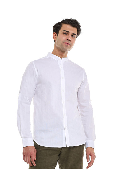 R&B قميص عاجي MYF-LS-S-XXL