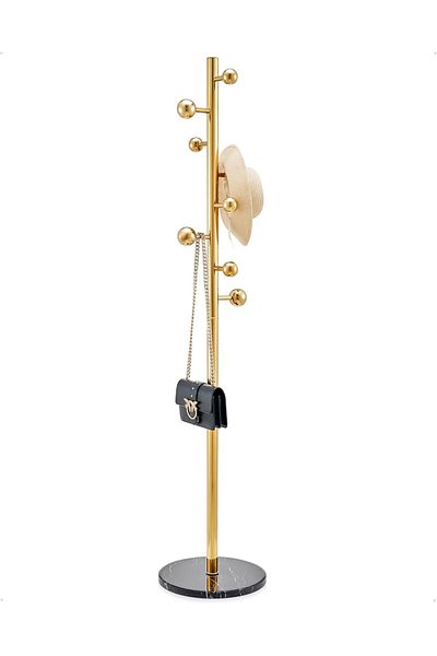 rexa Metal Coat Rack with Marble Base – Elegant Freestanding Hanger Stand
