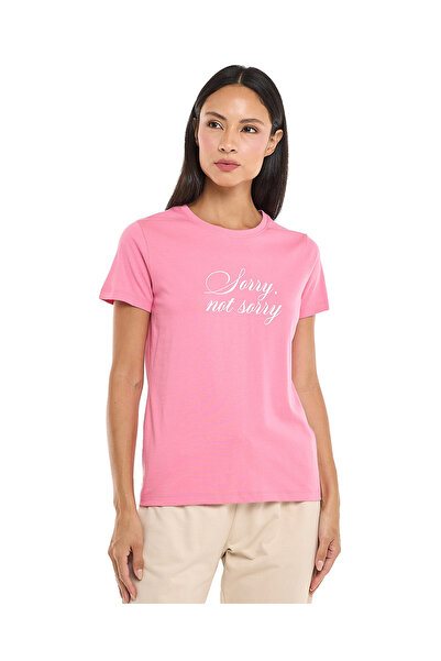 R&B Pink LADIES BASIC GRAPHIC TEE 8-18