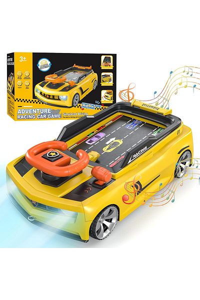 rexa Kids Steering Wheel Toy with Music & Lights – Simulated Driving Adventure Car Toy
