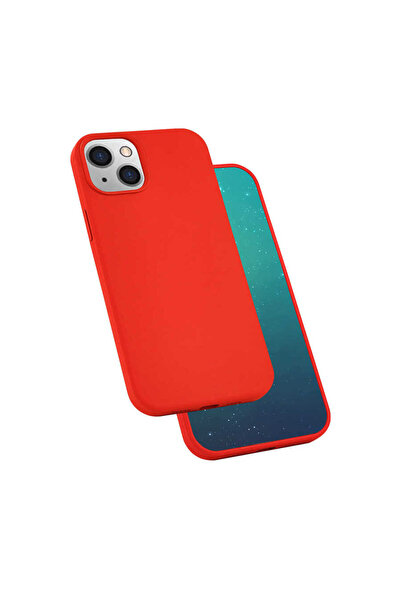 teknocep store powered by آيفون 13 ميني متوافق مع TKNC سيلكون حريري - أحمر