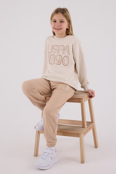 U.S. Polo Assn. Комплект от 2 части за момичета с лиценз