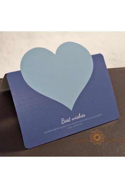 saratremo Foldable Card with Cut-out Heart