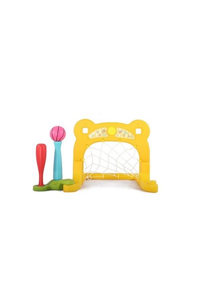Nichiduta Garden Set de joaca pentru copii Nichiduta Garden Sunny Days Yellow 2 in 1 cu poarta de fotbal, margini rot