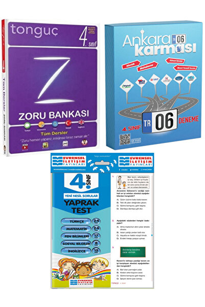 Evrensel İletişim Yayınları 4.Sınıf Tonguç Zoru Bankası Tüm Dersler + Ankara ...