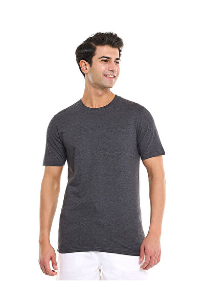 R&B Anthra Melange MCB-CREW NECK TEES -S-XXXL