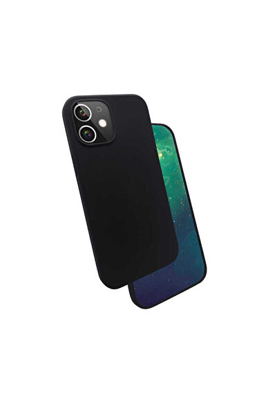 teknocep store powered by آيفون 12 ميني متوافق مع TKNC سيلكون حريري - أسود